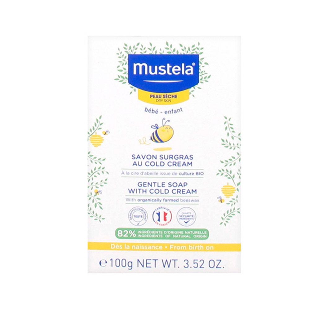 Нежное мыло с кольд кремом Mustela 100 гр Нежное мыло с кольд кремом Mustela 100 гр
