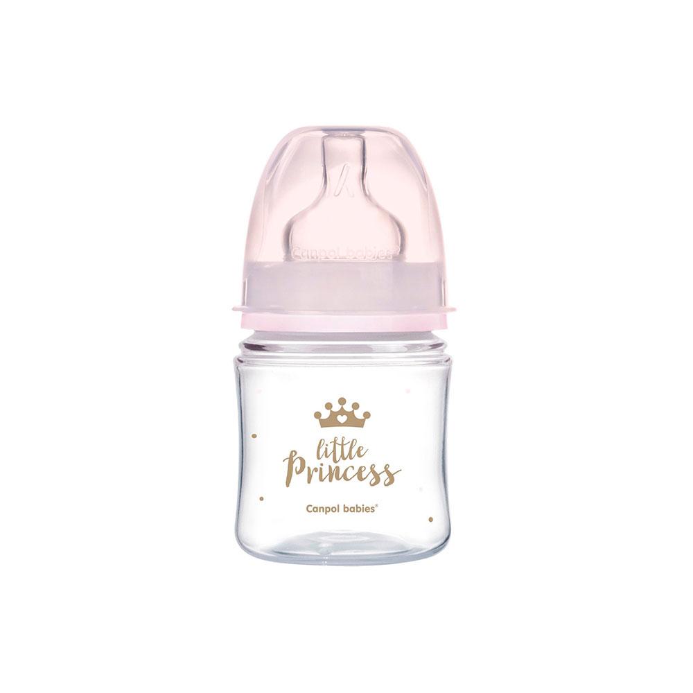 Бутылочка Canpol EasyStart Royal Baby розовая 120 мл