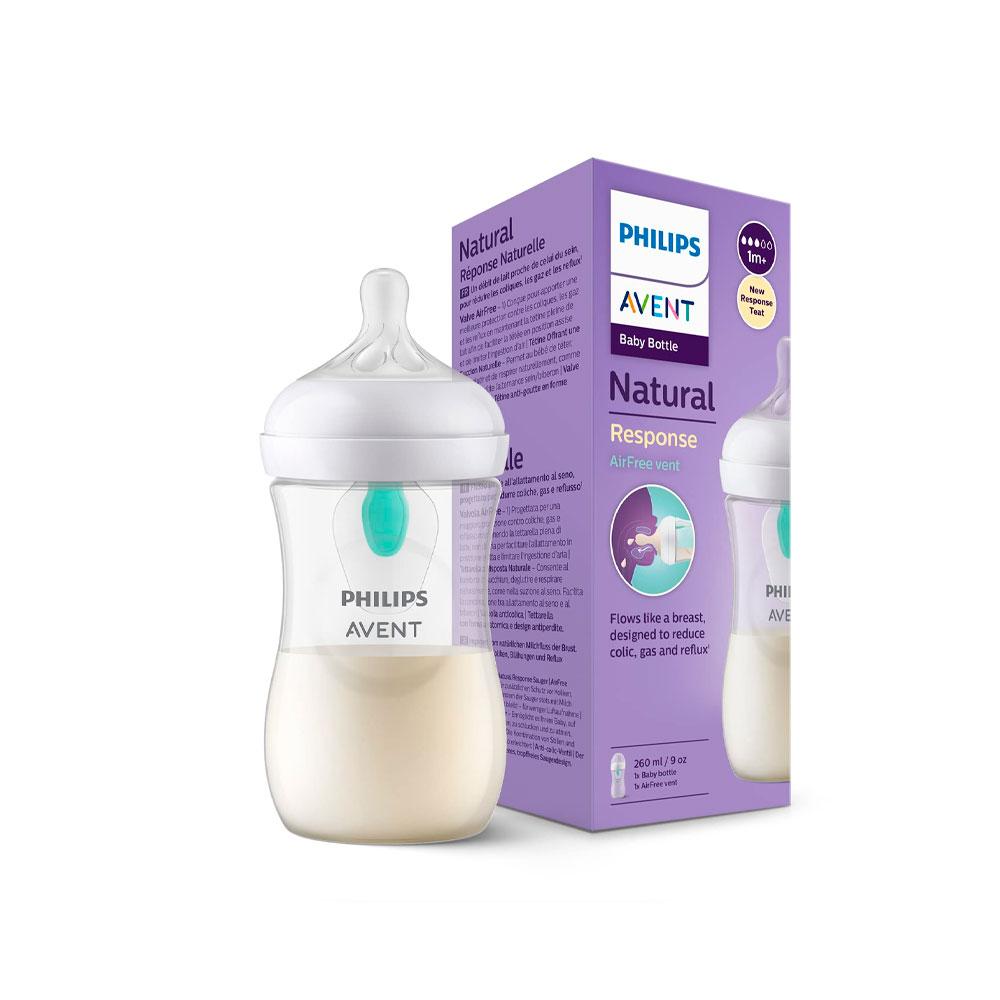 Бутылочка Philips Avent Natural Responce с клапаном AirFree пластик 1м+ 260 мл