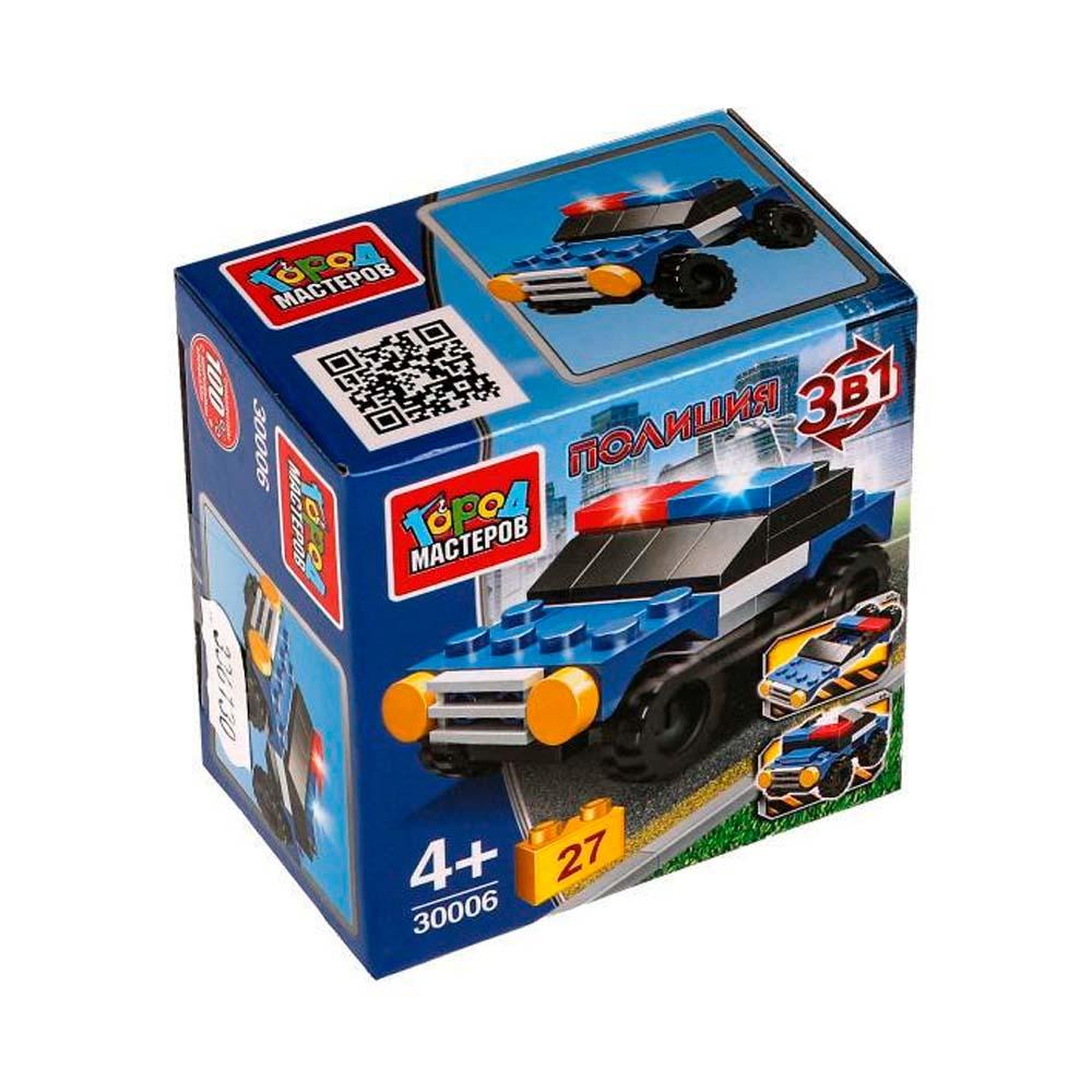 Конструктор полицейская машина 3в1 Город мастеров