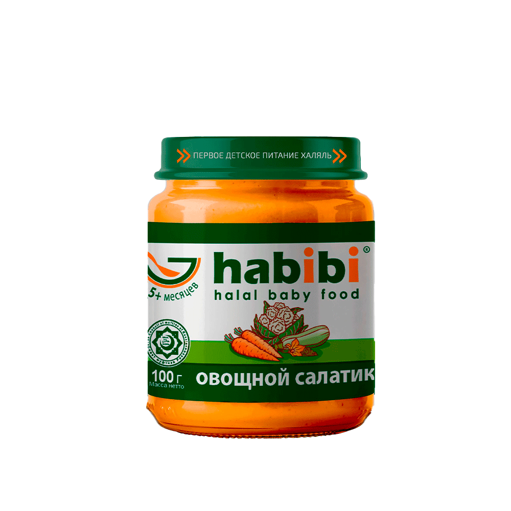 Пюре Habibi, овощной салатик, 100 гр