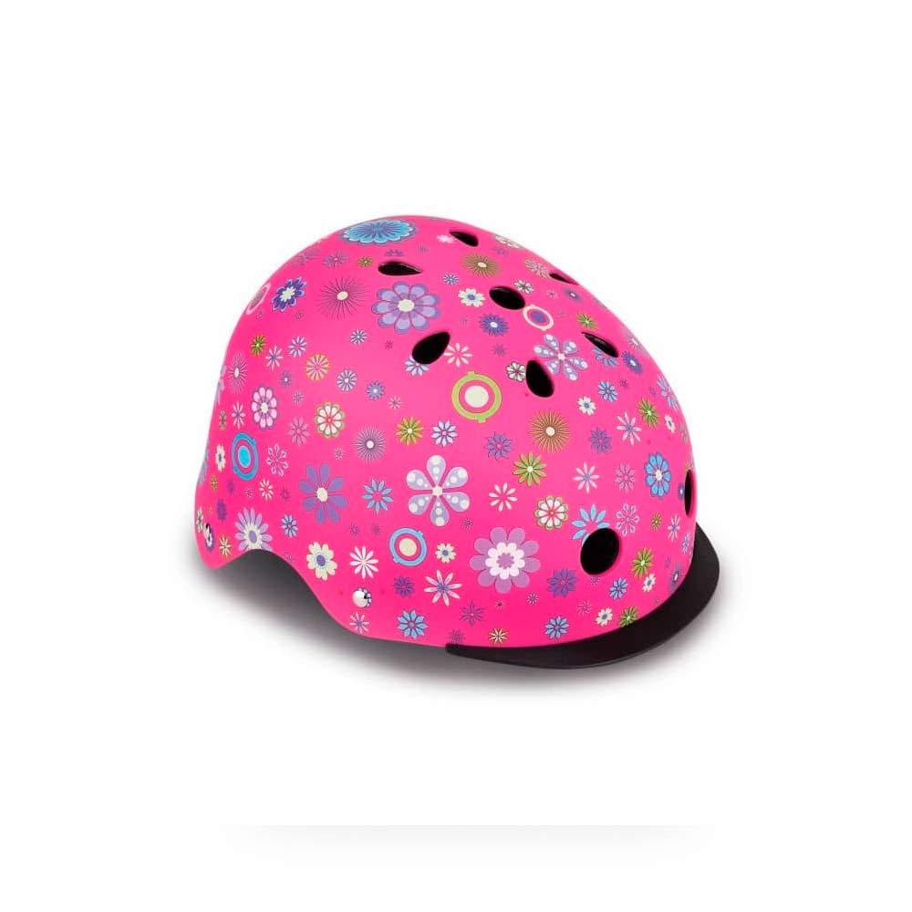 Шлем Globber Helmet Elite Lights Deep Pink Flowers 48-53 см