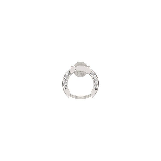 SEIMIA earring in 925 sterling silver and cubic zirconia (SMALL STUD) (011_Circle)