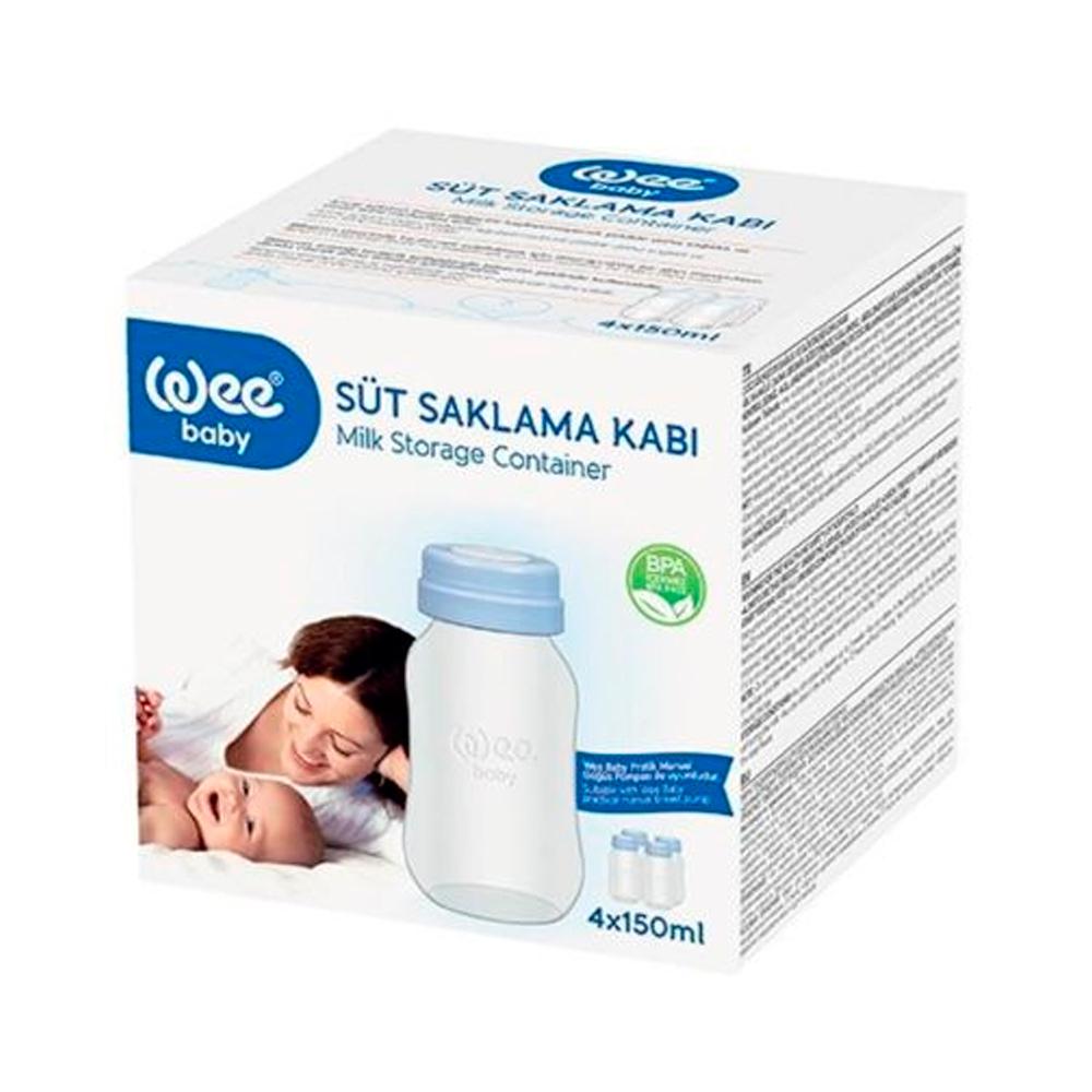 Контейнер для хранения молока Wee Baby 150 мл 4 шт