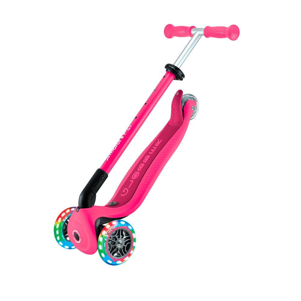 Трёхколесный самокат Globber Go Up Active Lights Fuchsia