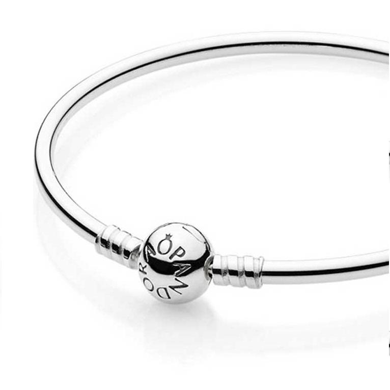 Silver bangle bracelet