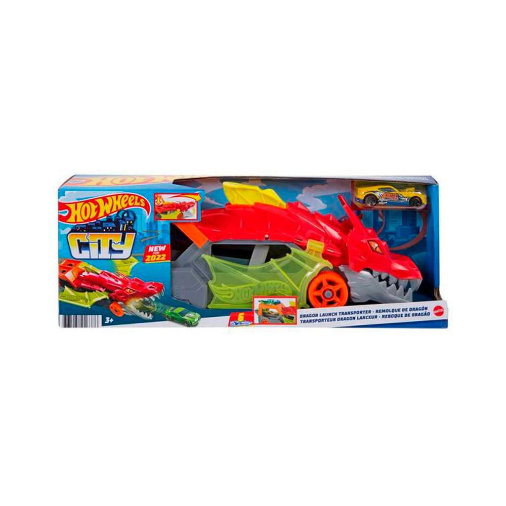 Грузовик Hot Wheels Дракон с хранилищем для машинок