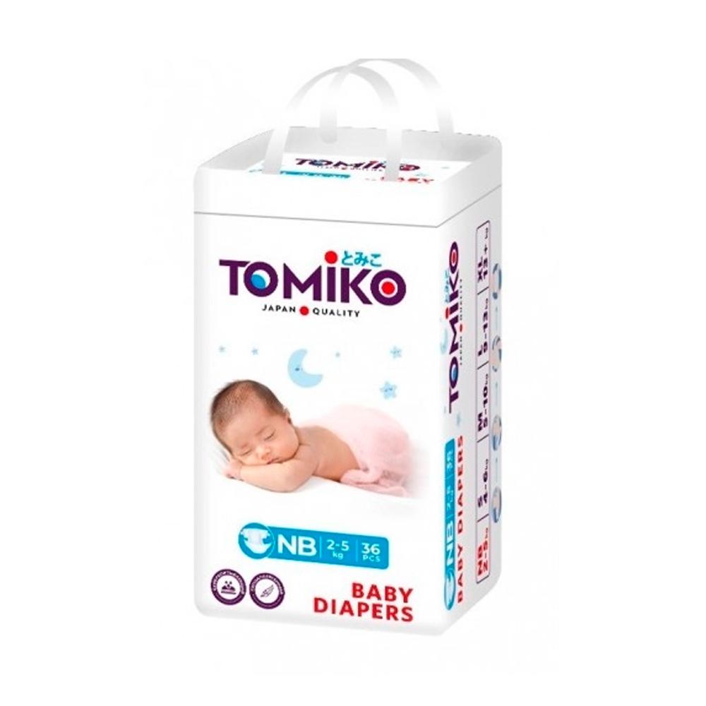 Подгузники Tomiko Premium 1 размер NB 2-5 кг 36 шт