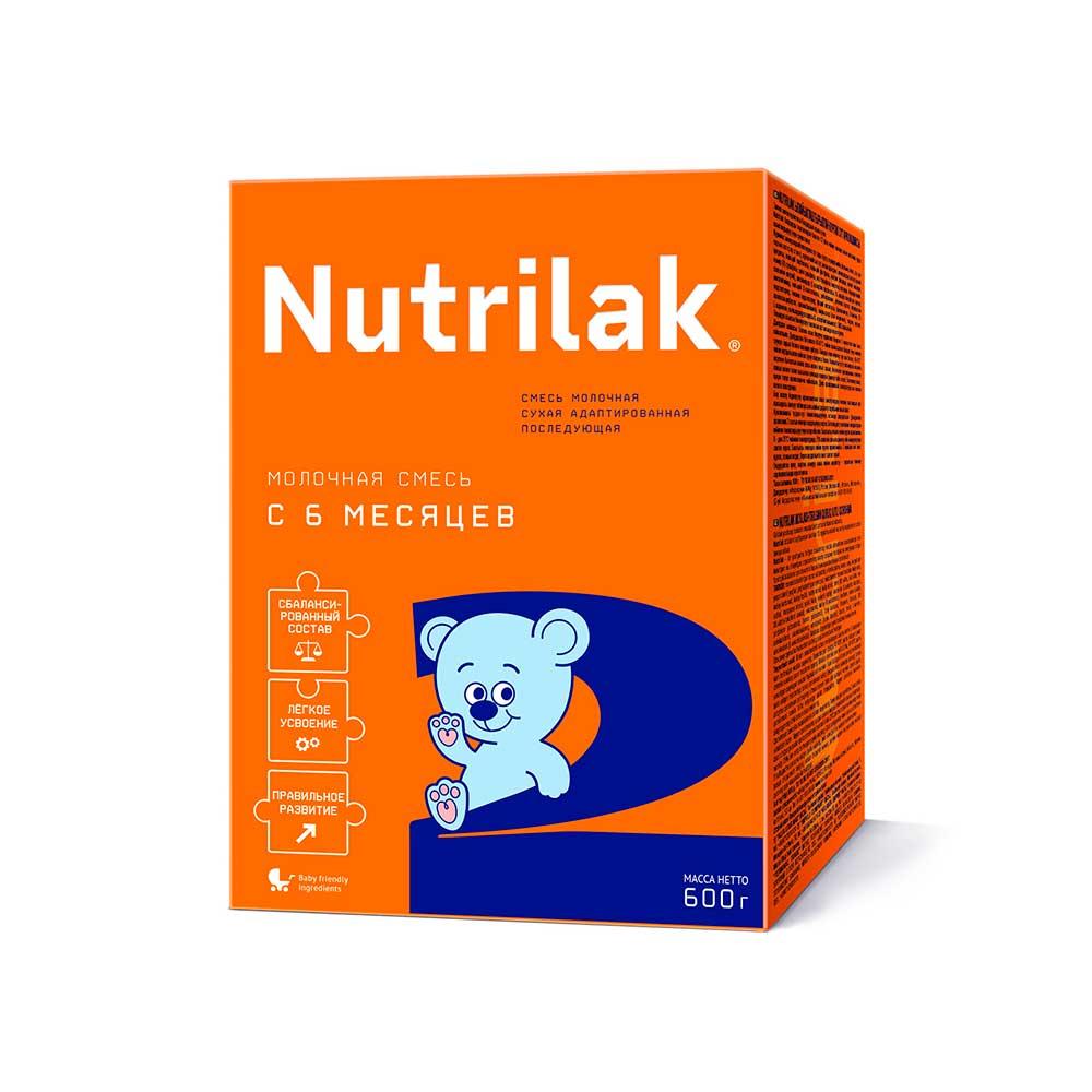 Сухая молочная смесь Nutrilak 2 6м+ 600 гр