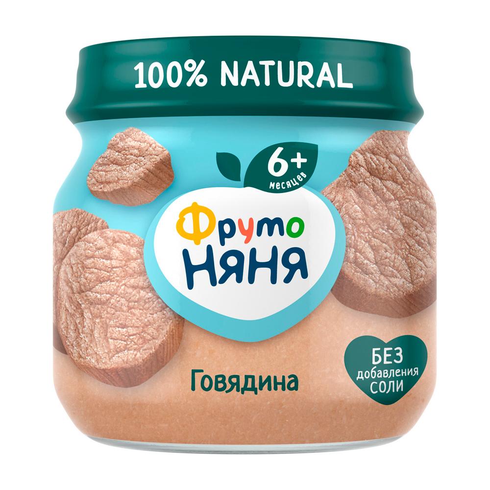 Пюре Фрутоняня говядина 6м+ 80 гр Пюре Фрутоняня говядина 6м+ 80 гр