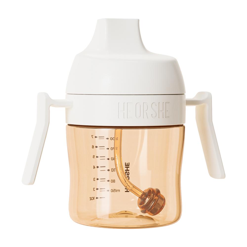 Поильник детский с ручками HEORSHE белый 6м+ 210мл