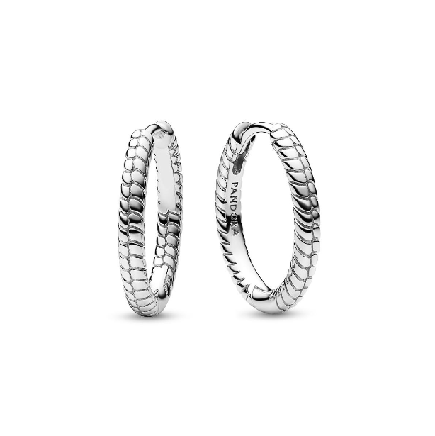 Серьги-кольца из стерлингового серебра