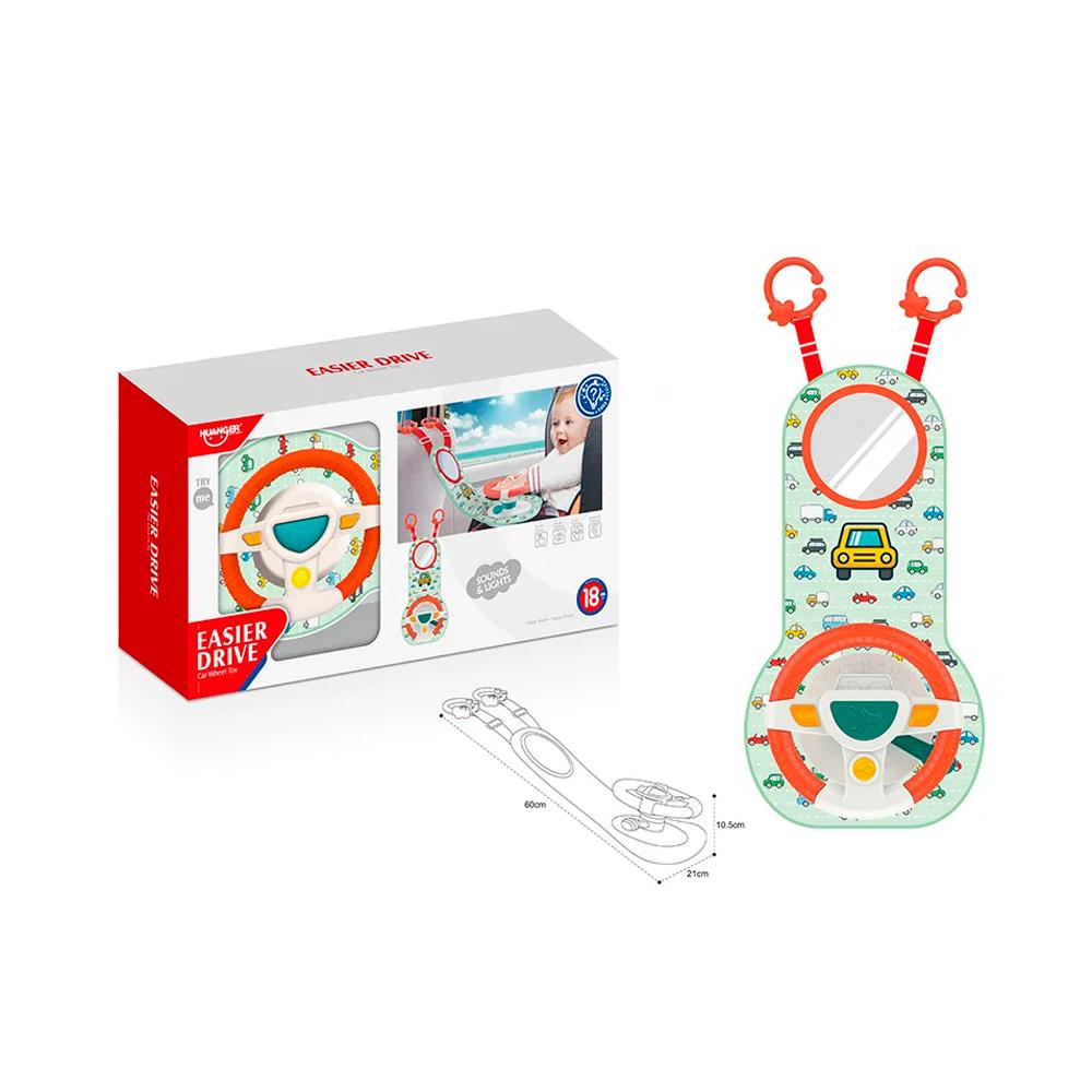 Музыкальная игрушка в машину руль Huanger