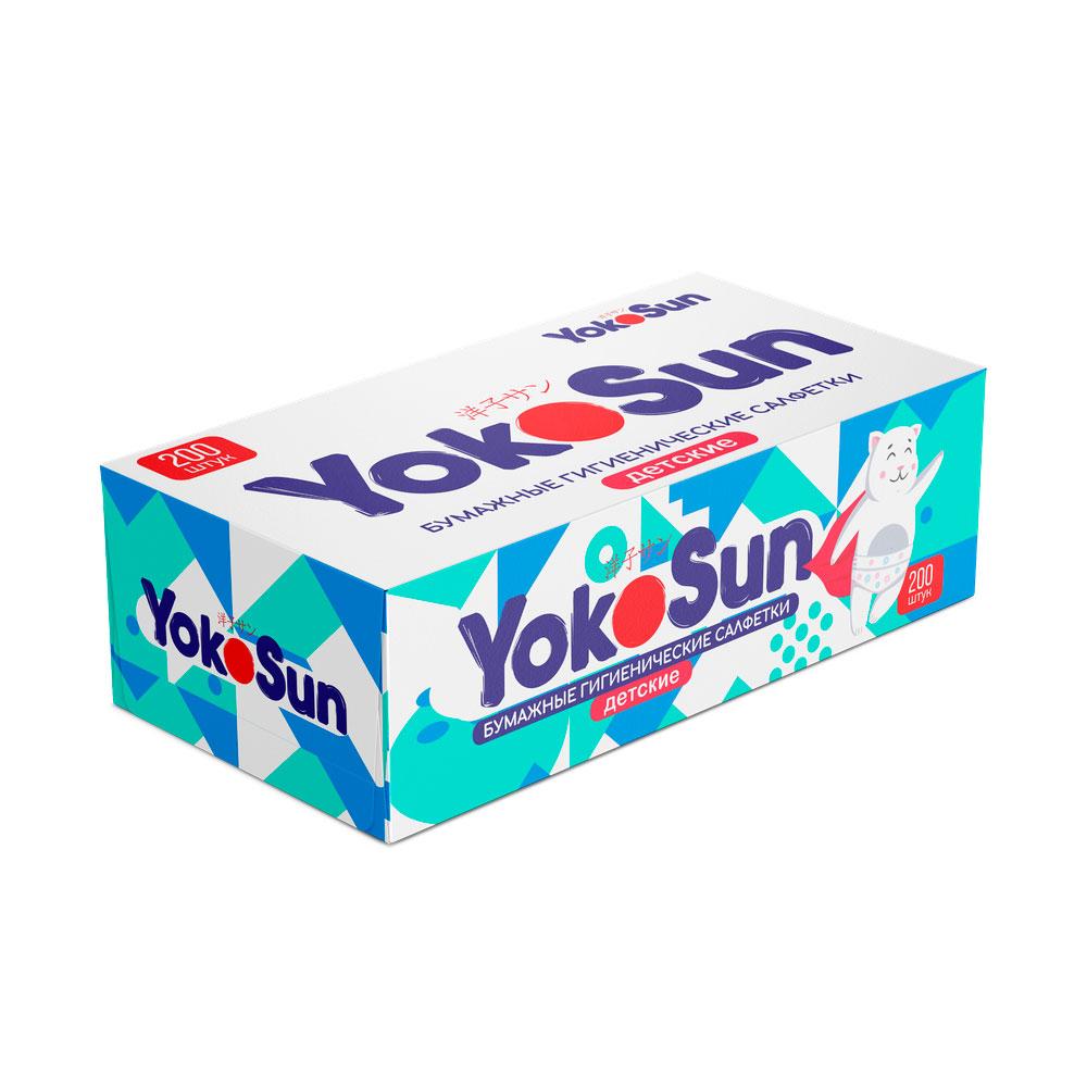 Салфетки YokoSun бумажные гигиенические детские 200 шт