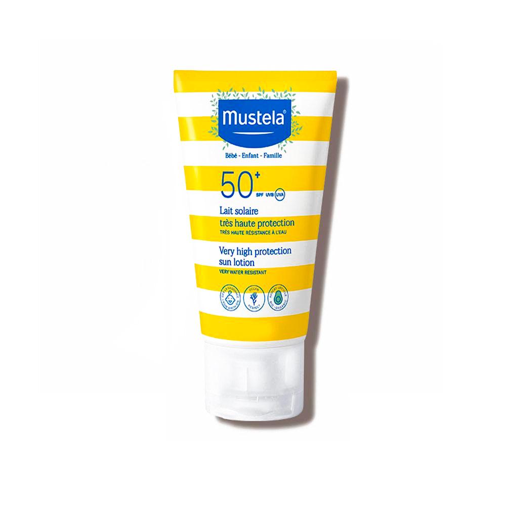 Солнцезащитное молочко Mustela с очень высокой степенью защиты SPF 50+ 200 мл