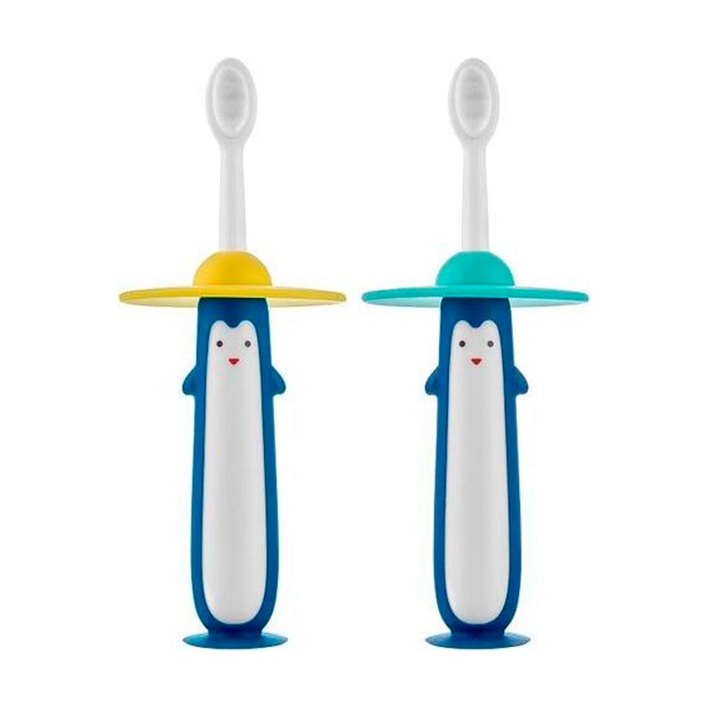 Зубная щетка для детей Пингвин Roxy Kids ультрамягкая 10 000 щетинок 2шт Зубная щетка для детей Пингвин Roxy Kids ультрамягкая 10 000 щетинок 2шт