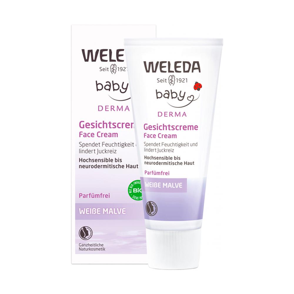 Детский Крем для Лица с Белой Мальвой без Отдушек