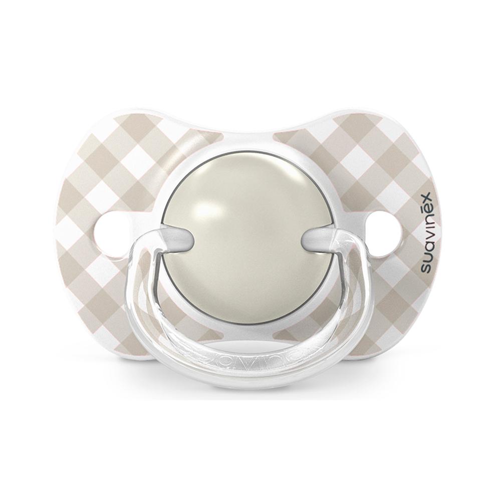 Пустышка Suavinex Wild бежевая 0-6м 2шт