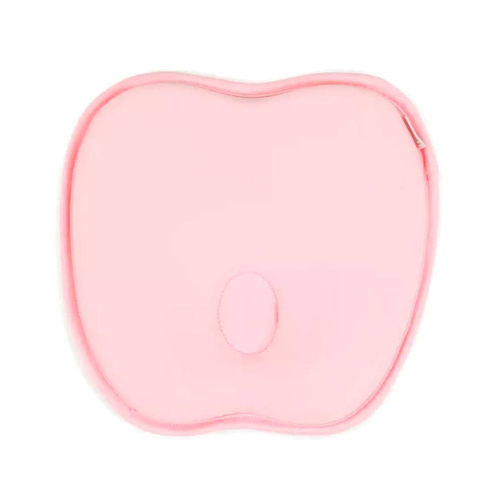 Подушка анатомическая memory foam для кровати и коляски 17/3 розовая
