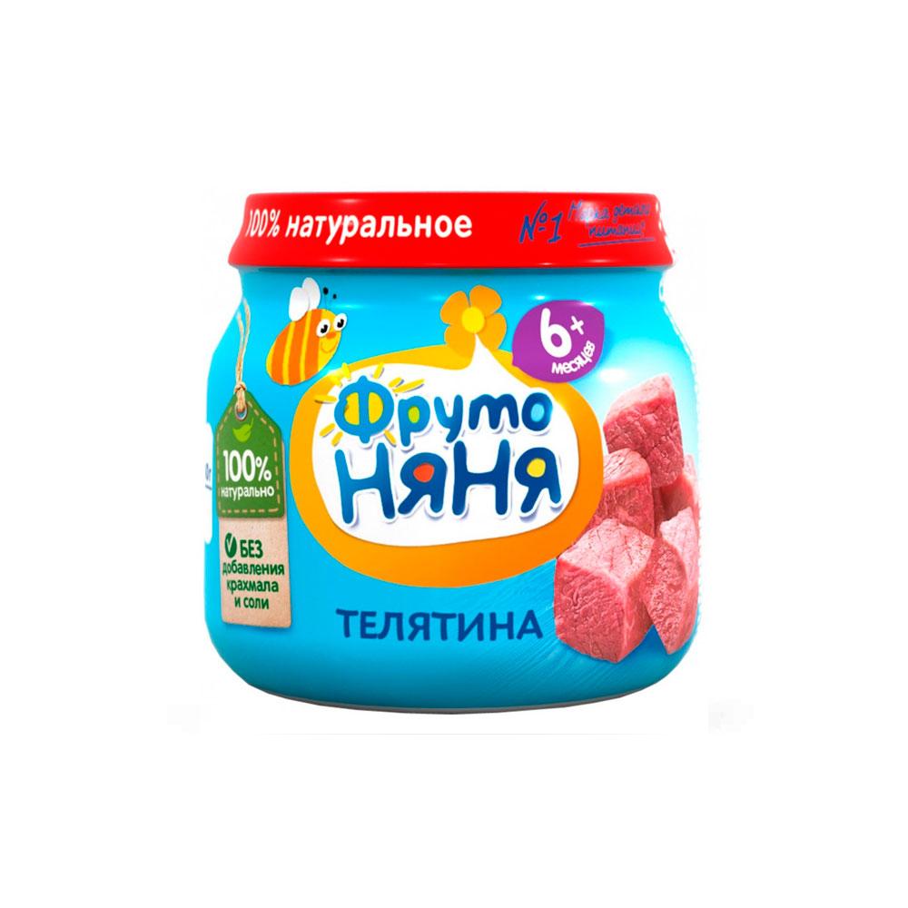 Пюре Фрутоняня телятина 6м+ 80 гр