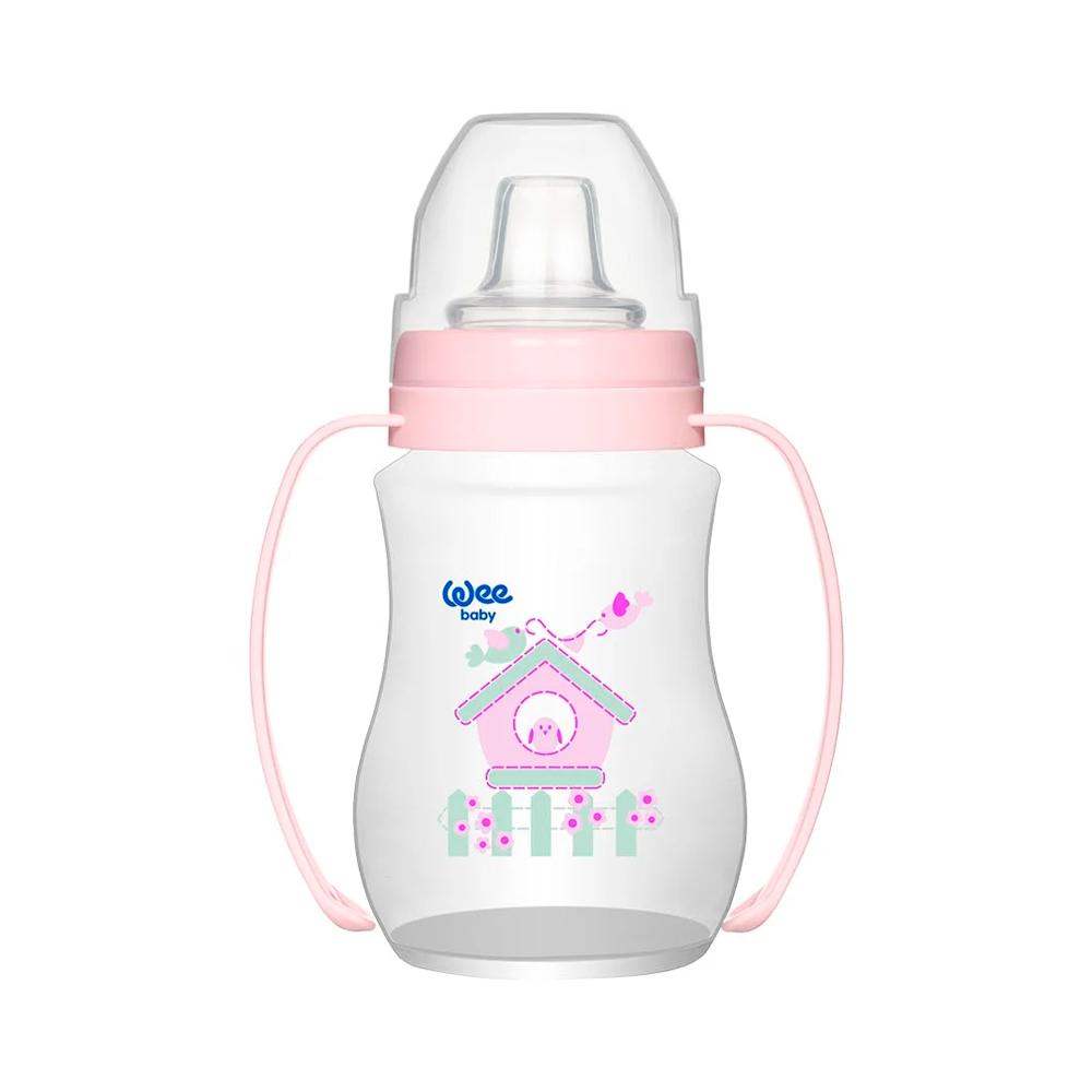 Поильник-непроливайка We Baby с ручками и мягким носиком 6м+ 250 мл