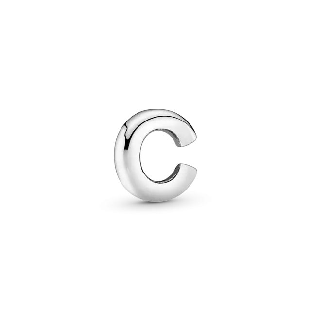 Миниатюрный серебряный петит буквы C