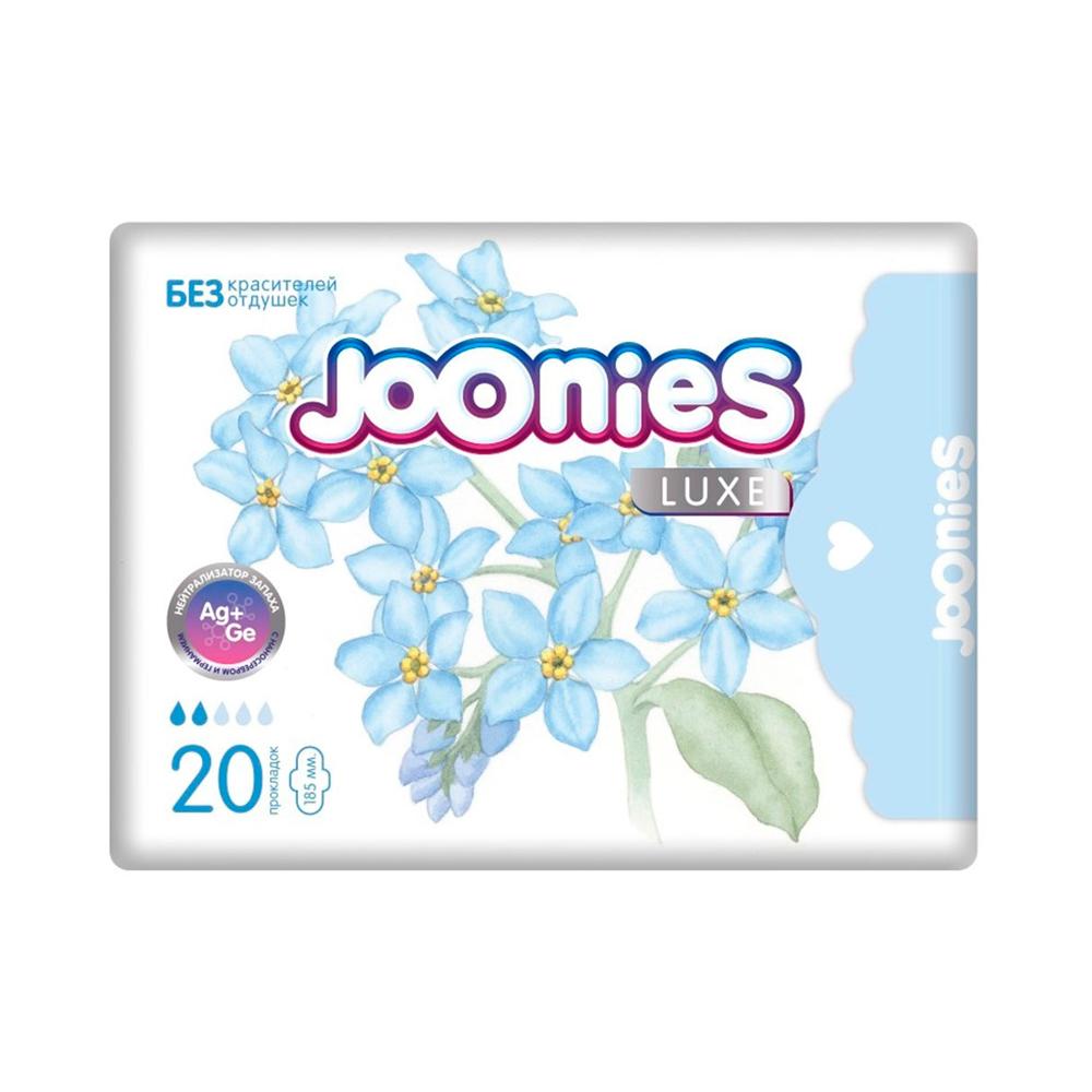 Joonies Luxe Ультратонкие ежедневные прокладки с крылышками 20 шт Joonies Luxe Ультратонкие ежедневные прокладки с крылышками 20 шт
