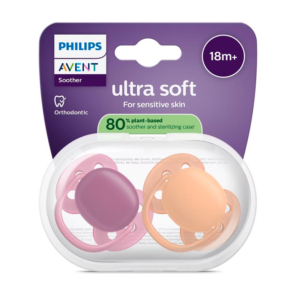Пустышка Philips AVENT ультрамягкая 18м+ 2шт
