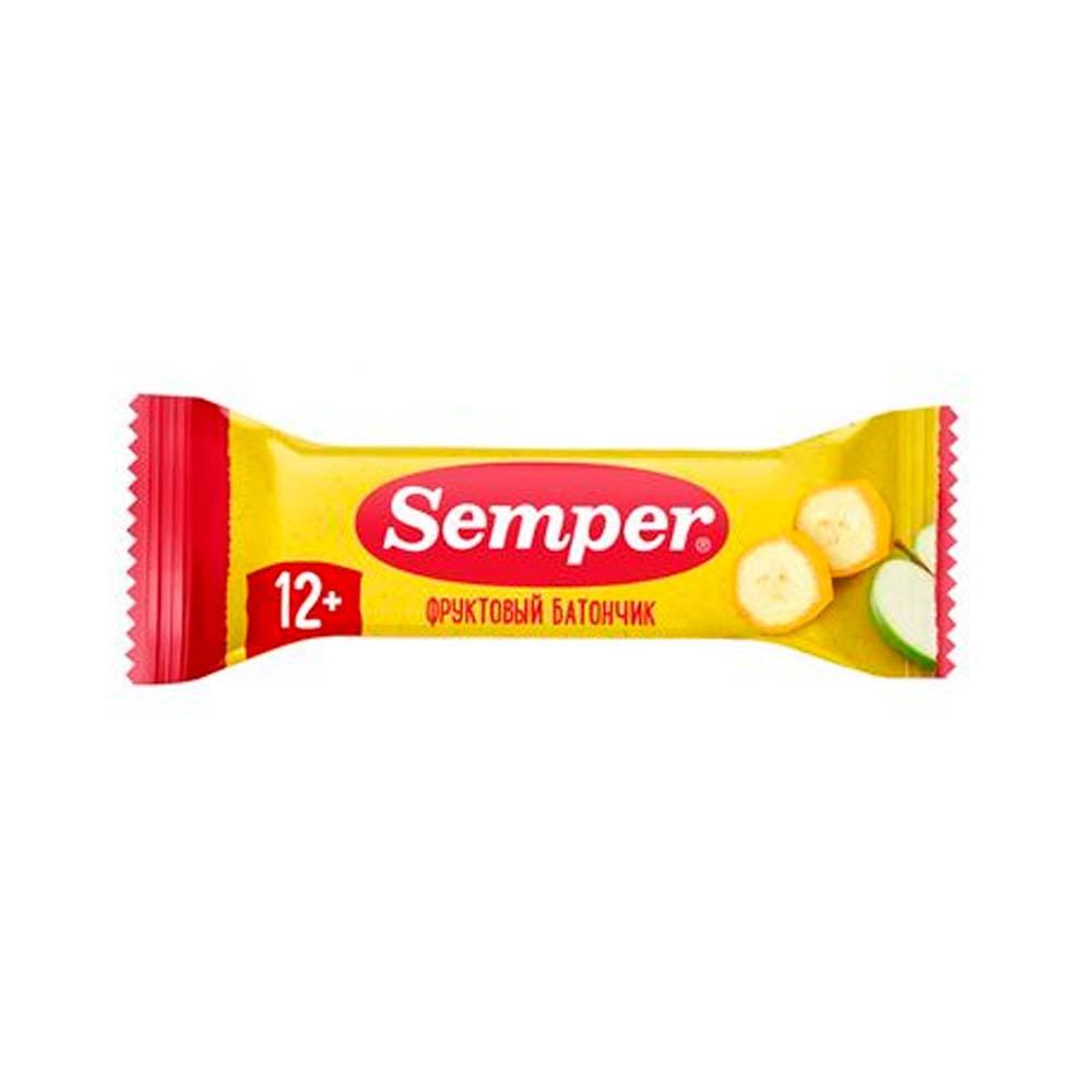 Semper Фруктовый ломтик Semper. Яблоко и банан (15грx12)