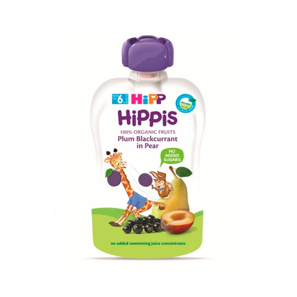 Пюре HiPP из слив черной смородины груш 6м+ 100 гр