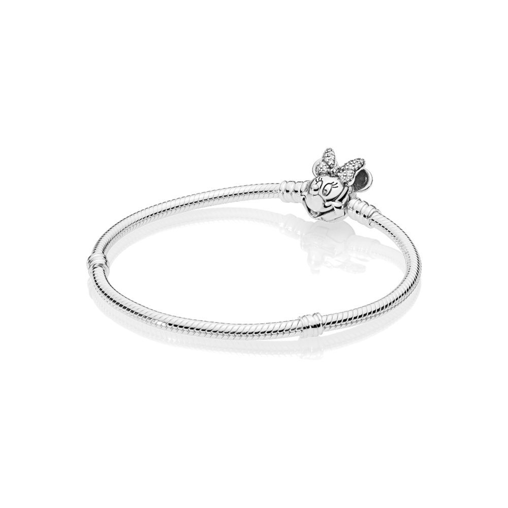 Disney Minnie silver bracelet with clear cubic zirconia Disney Minnie silver bracelet with clear cubic zirconia