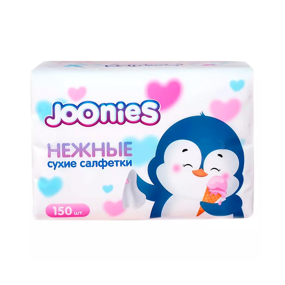 Нежные сухие салфетки JOONIES 150 шт