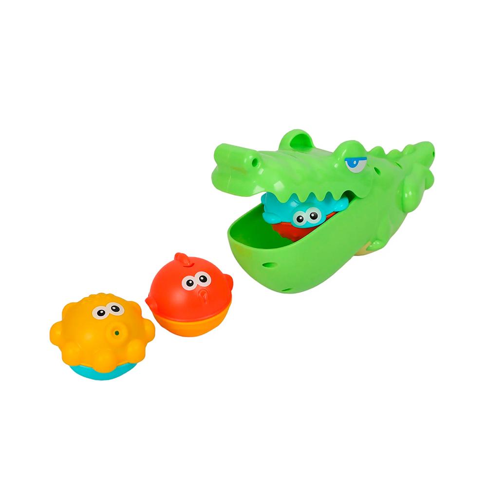 Набор игрушек для ванной Huanger Крокодил и морские обитатели HE0263 Набор игрушек для ванной Huanger Крокодил и морские обитатели HE0263