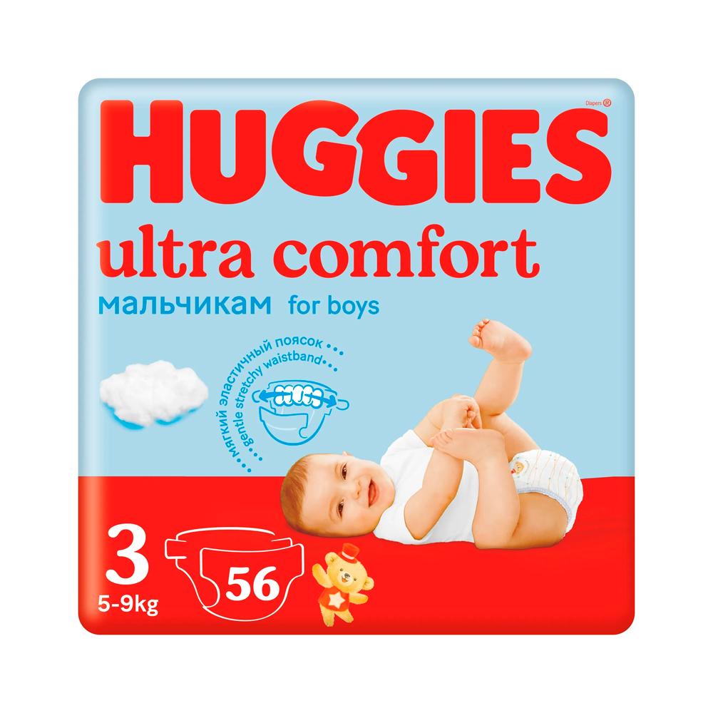 Подгузники Huggies Ultra Comfort размер 3 5-9 кг 56 шт Подгузники Huggies Ultra Comfort размер 3 5-9 кг 56 шт