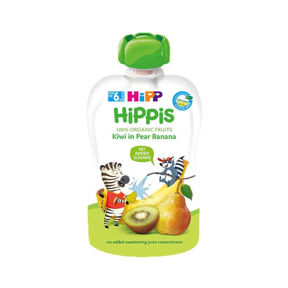 Пюре HiPP банан груша киви 6м+ 100 гр