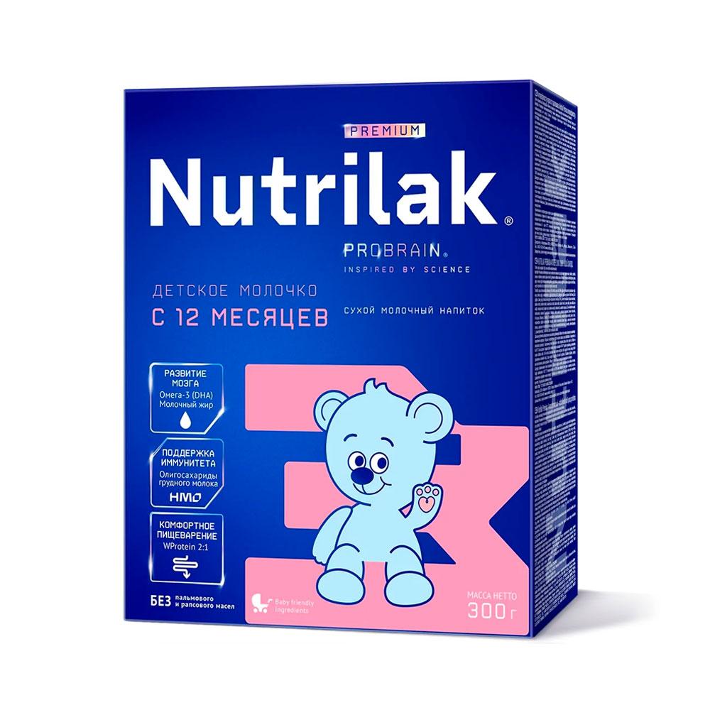 Сухая молочная смесь Nutrilak Premium 3 12м+ 300 гр