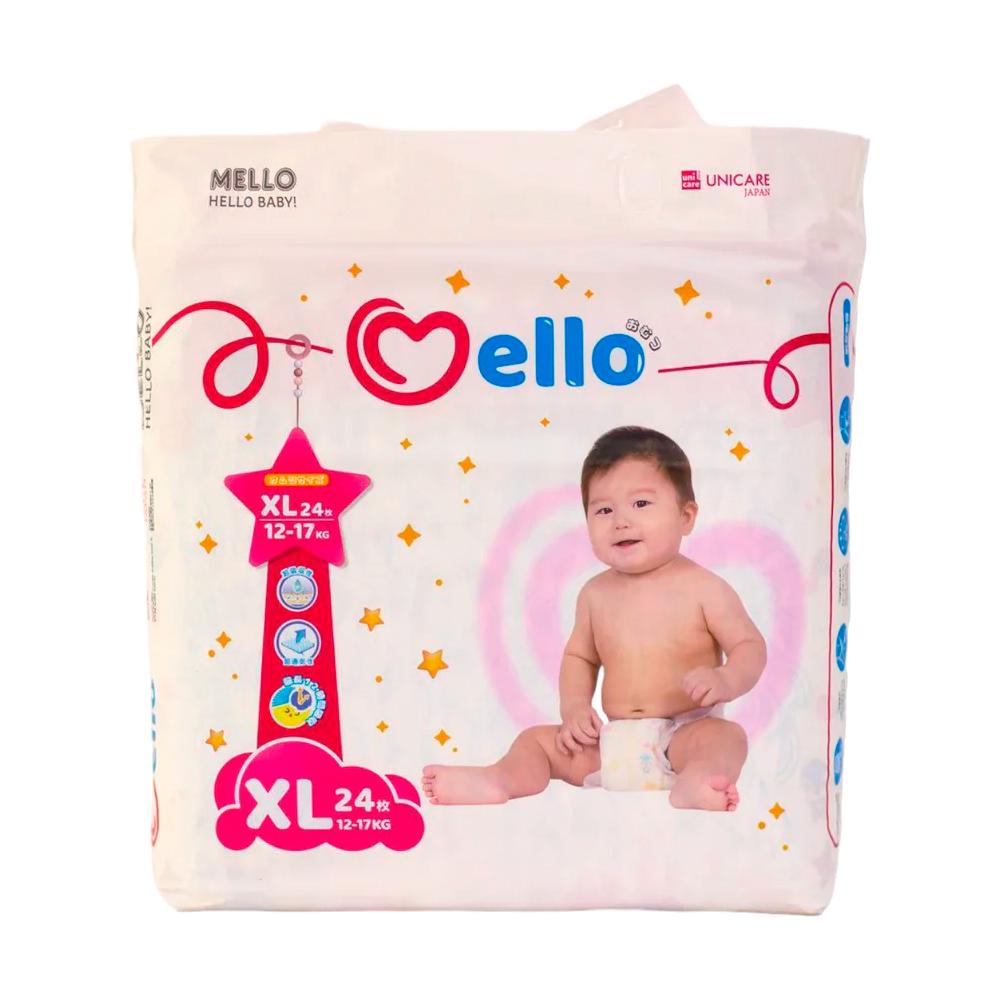 Подгузники Mello размер XL 12-17 кг 24 шт