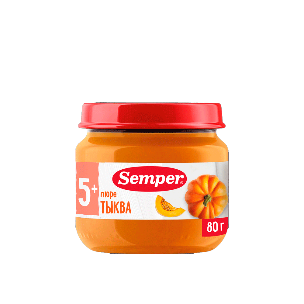 Пюре Semper, тыква, 80 гр