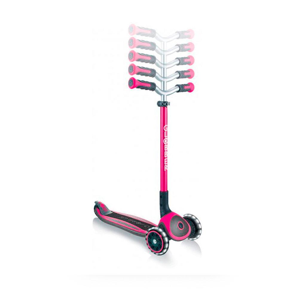 Трёхколесный самокат Globber Master Lights Pink