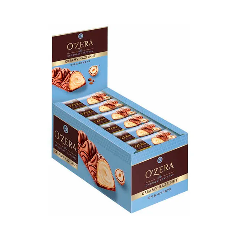 Батончик вафельный O`Zera chocolate-hazelnut шоколад-фундук  23 г