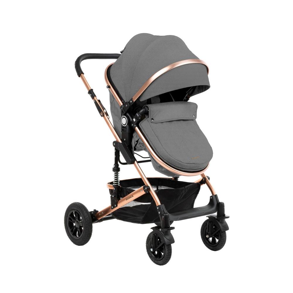 Коляска 3в1 KikkaBoo Amaia Dark Grey