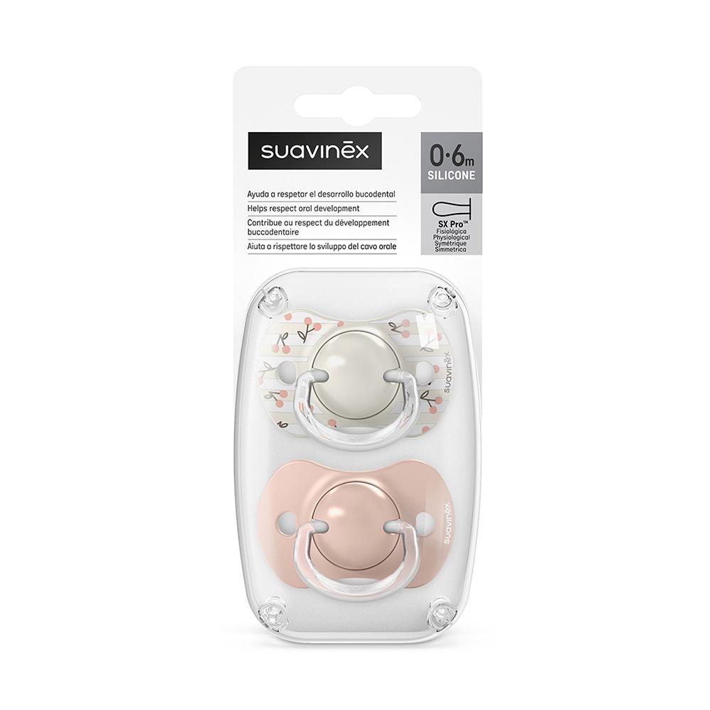 Пустышка Suavinex Birdies розовая 0-6м 2шт Пустышка Suavinex Birdies розовая 0-6м 2шт