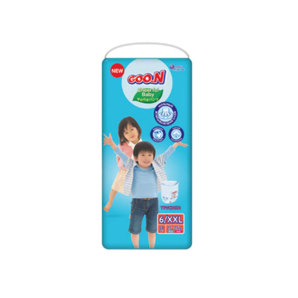 Трусики-подгузники GOON Сheerful Baby размер XXL 15-25 кг 38 шт