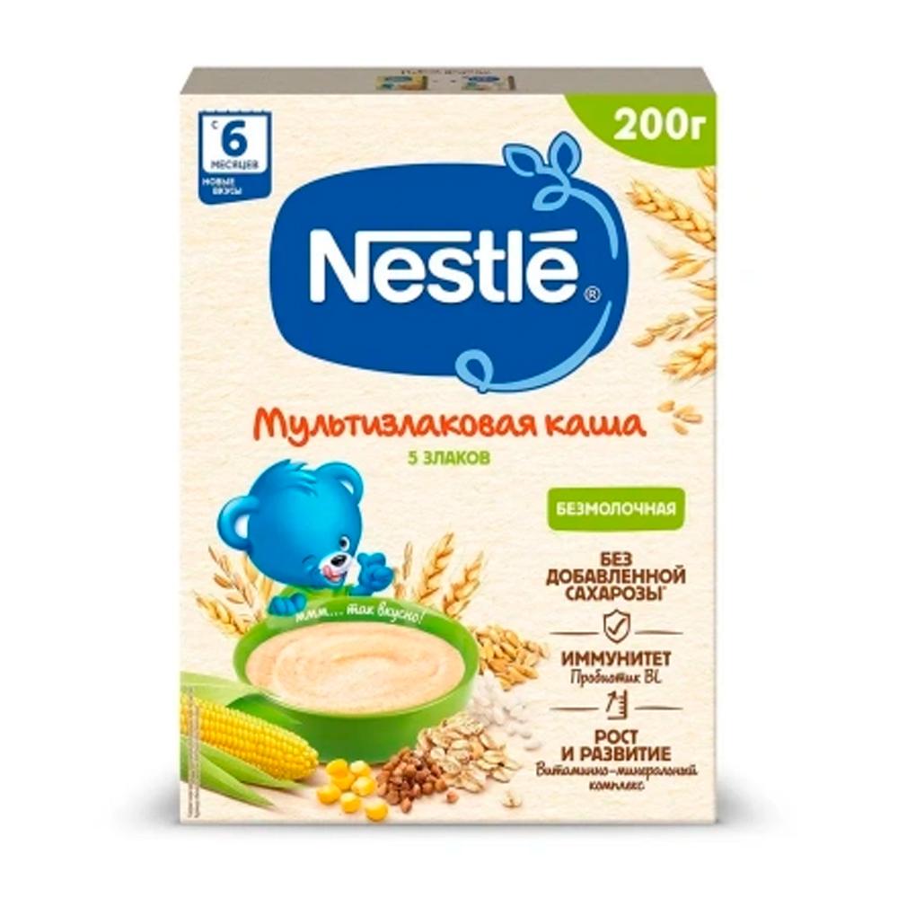 Каша безмолочная Nestle Мультизлаковая 6м+ 200гр