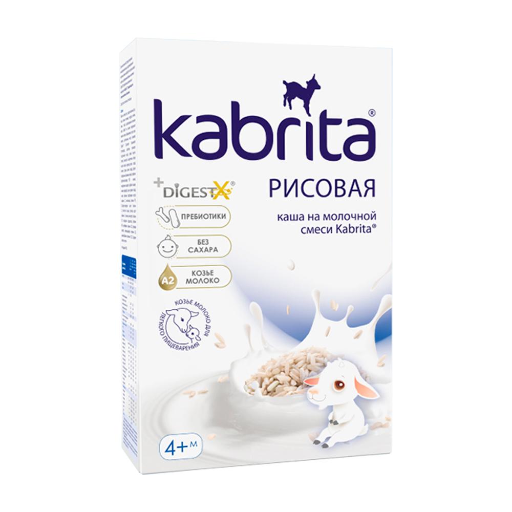 Каша Kabrita на козьем молоке рисовая 4м+ 180 гр