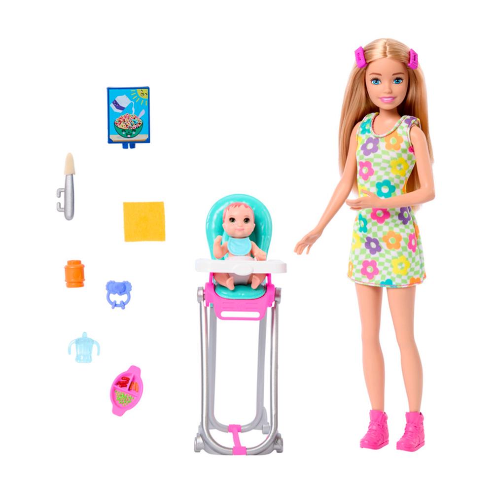 Игровой кукольный набор няня с малышом Barbie Skipper Babysitters  Mattel