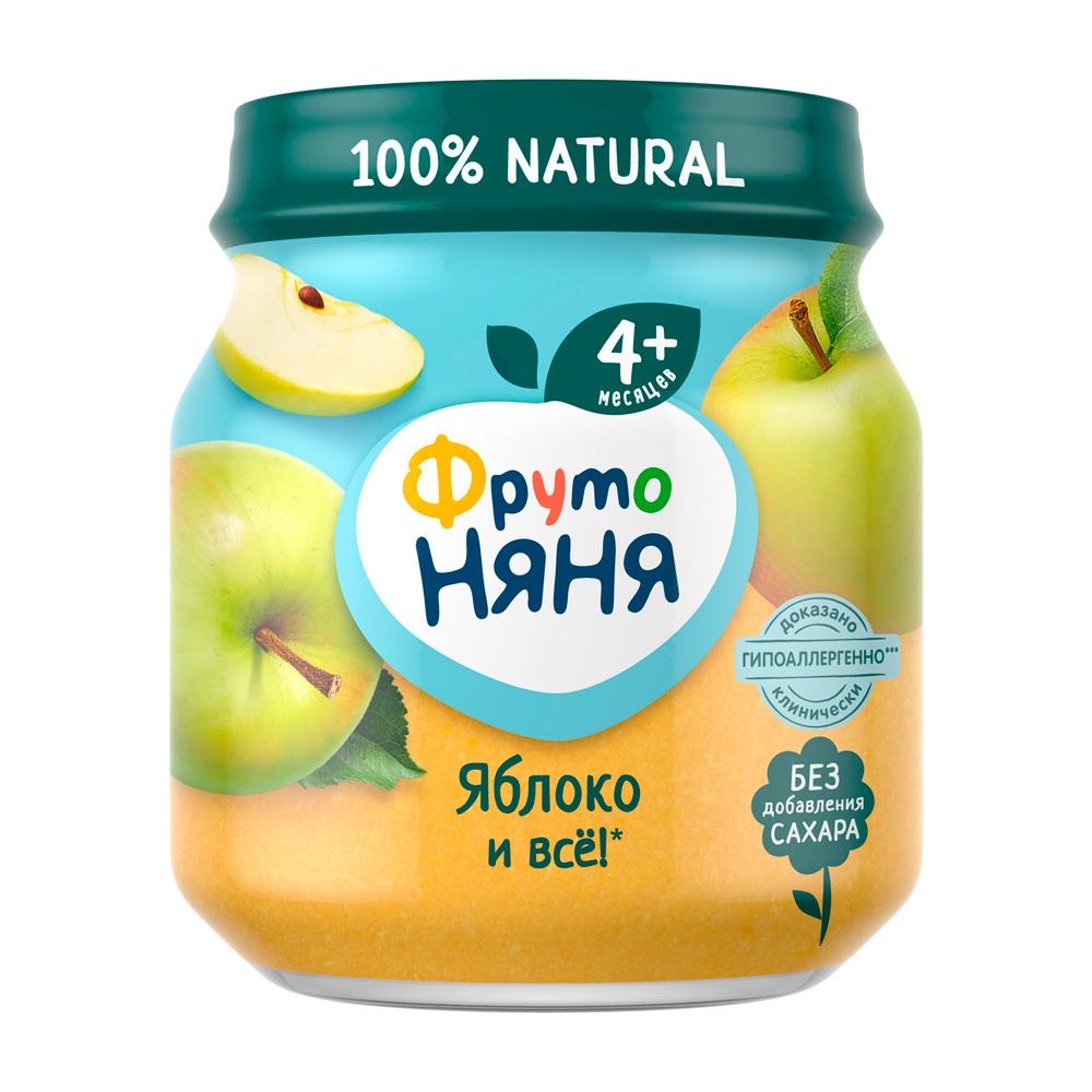 Пюре ФрутоНяня из яблок 4м+ 100 гр