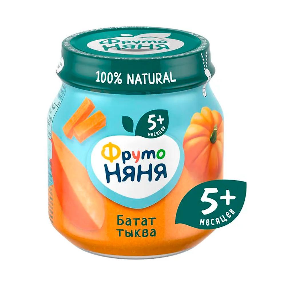 Пюре Фрутоняня овощное батат тыква 5м+ 110гр