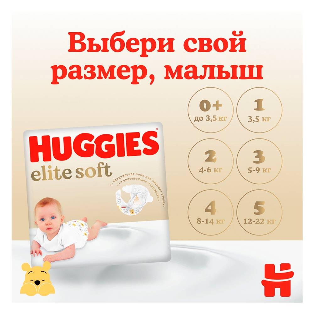 Подгузники Huggies Elite Soft размер 1 до 5 кг 20 шт