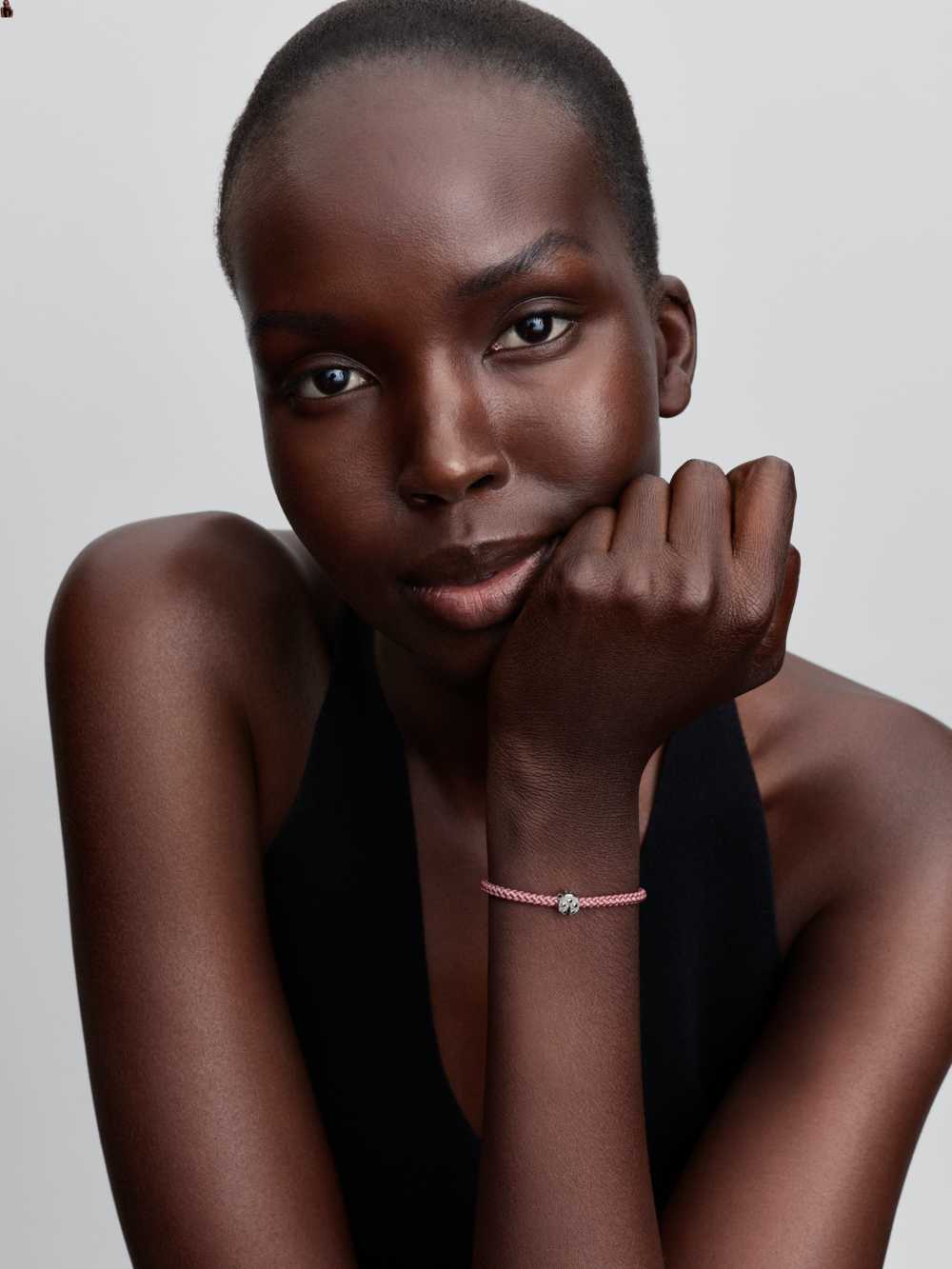 Textured ladybird sterling silver mini charm